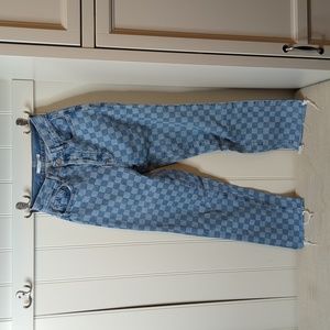 PacSun checkered jeans, size 24
